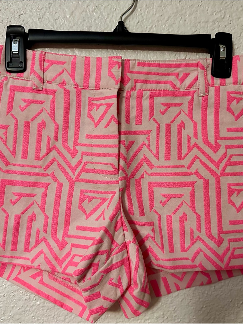 J. Crew Pink Aztec-Print Shorts